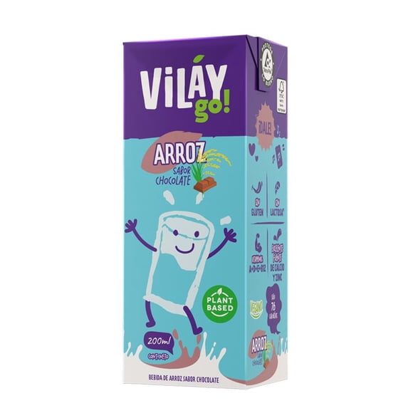 Bebida De Arroz Sabor Chocolate, 200 ml