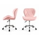 thumbnail image 2 of Silla Home Office Rosada Diamond Giratoria con Ruedas, 2 of 5