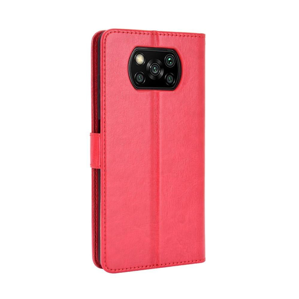 Foxdock - Funda Tipo Libro Para Xiaomi Poco X3 Nfc, Cartera Todo‑en‑uno, Funda Multifuncional Con Tarjetero Y Correa De Muñeca Desmontable