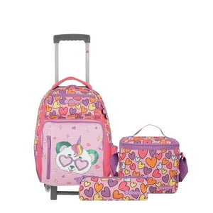 Pack Mochila Con Ruedas Xtrem Run 5Xt Panda Rosado