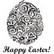 thumbnail image 1 of Decomural Happy Easter Floral Easter Egg WS-17917, 1 of 2