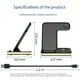 thumbnail image 5 of 4 En 1 Cargador Inalámbrico Para Teléfonos Móviles Compatible Con Apple Android 15W Carga Rápida Teléfono Móvil Soporte Cargador Inalámbrico-Negro, 5 of 7