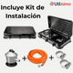 thumbnail image 5 of Cocina Encimera A Gas Licuado 3 Platos + Kit De Instalación Cocinilla Negro, 5 of 6