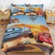 thumbnail image 4 of Cars Lightning McQueen Boys 3 Piece Bedding with 1 Flat Sheet And 2 Pillowcases Twin Bed Sheets, 4 of 5