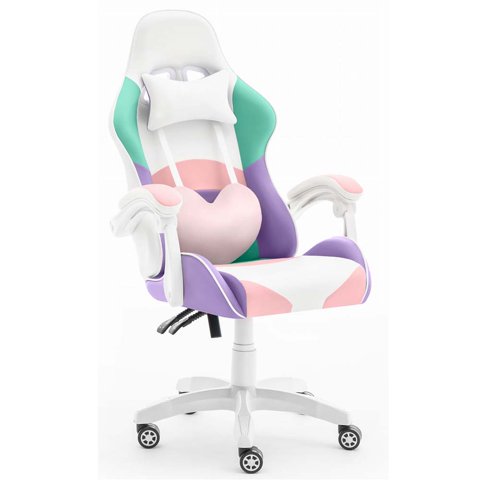 Tododescuento - Silla Gamer Profesional / Home Office/ Ergonomica/ Rosa/ Corazón