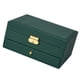thumbnail image 5 of Caja de almacenamiento de joyas con espejo de cajón Compartimentos extraíbles Titular Organizador Vitrina para pulseras Espárragos para mujeres 4 ganc , Verde, 5 of 5