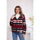 thumbnail image 3 of Polerón Peludo Étnico Otoño Invierno Chaqueta Cierre Mujer 6079, 3 of 6