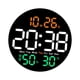 thumbnail image 2 of Reloj De Pared Digital Medidor De Temperatura Silencio Control Remoto Reloj Despertador Digital Multicolor, 2 of 3