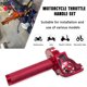thumbnail image 3 of Manija de Acelerador JXPANG de 22 mm CNC de Aluminio Rojo con Cable Incluido, 3 of 7