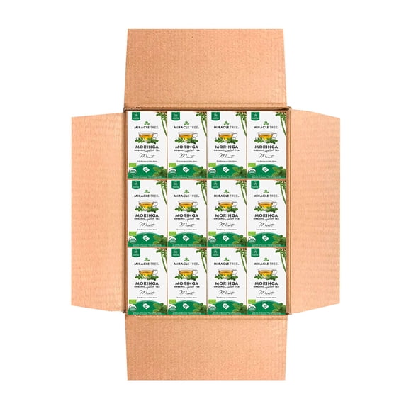 Té Miracle Tree de Moringa y Menta 12x25 Bolsas sin cafeína