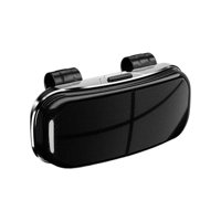 Ioensy - Estuche Resistente Para Gafas De Sol Para Visera De Coche, Organizador De Visera, Color Negro