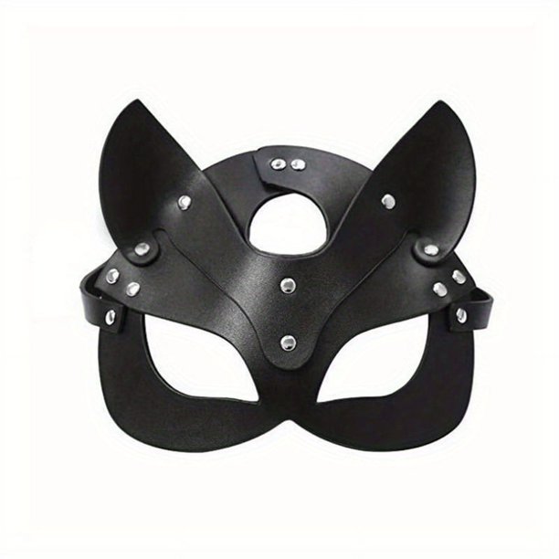 1pc Faux Leather BDSM Eye Mask for Adult Couples - Perfect for Cosplay and Party Costumes