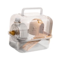 Ioensy - Guinea Pig Travel Hamster Carrier Jaula Para Gerbil Sugar Glider Enano Hamster Estilo Una Naranja