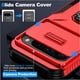 thumbnail image 5 of Funda Armada para Google Pixel 9 Pro XL con Tapa Deslizante y Soporte Magnético Giratorio Rojo, 5 of 5