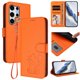 thumbnail image 2 of Carcasa Billetera de Cuero Sintético para Samsung Galaxy S25 Ultra, Naranja, 2 of 6