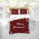 thumbnail image 1 of Four-Piece S-et of Merry Chri-stmas Bed Plaid S-nowflake Pr-int Bedding S-et Soft -and Comf-ortable Quilt- Cover, 1 of 5