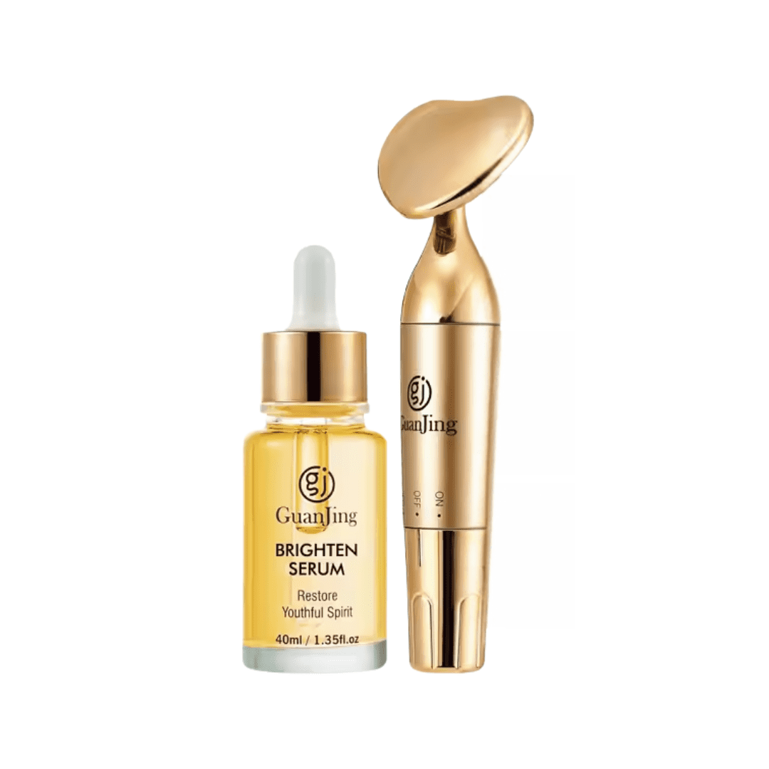 Guanjin - Kit Reparación Facial Nutritiva Serum Masajeador