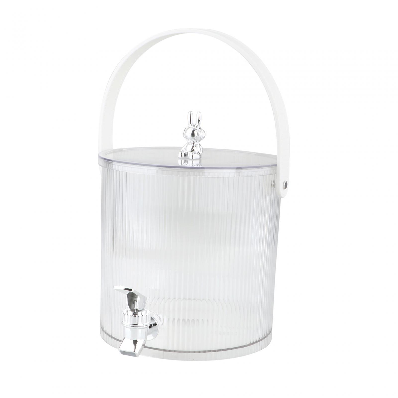 Magideal - Dispensador De Bebidas, Contenedor Dispensador De Bebidas Con Grifo, Jarra De Agua Fría Portátil Y Resistente, Barril De Bebidas Para Jugo Helado 19Cmx18.5Cm 3.5L