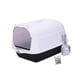 thumbnail image 4 of Inodoro cerrado para gatos, caja de arena para gatos con capucha y puerta, contenedor de arena para gatos portátil para gatos de interior, orinal para Negro, 4 of 5