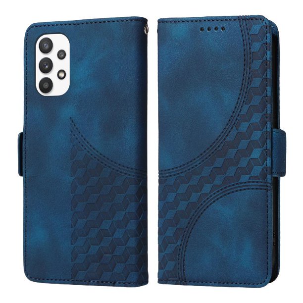 Carcasa FOXDOCK Samsung Galaxy A32 5G de cuero PU, diseño acolchado clásico, protección contra caídas y rayones