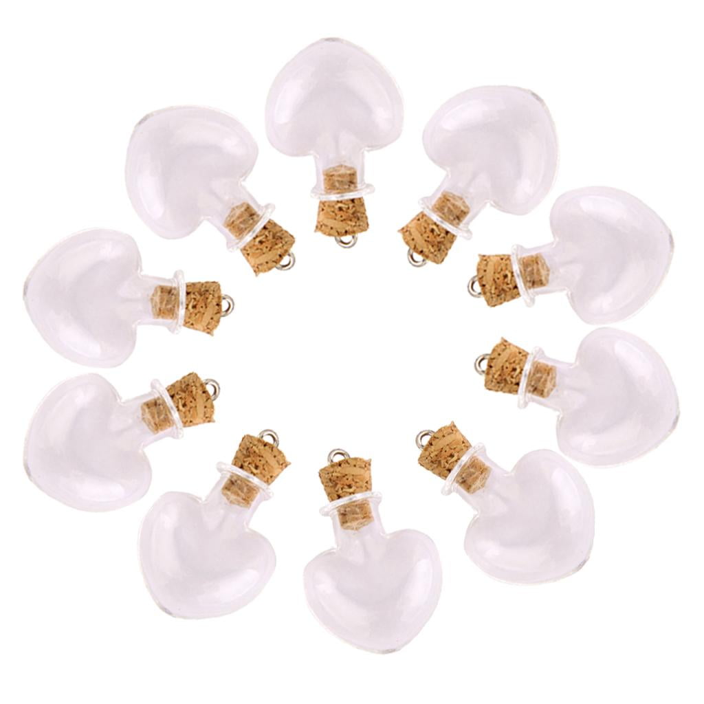 Luo Casa 3 Unidades 100 Ml Pequeñas Botellas De Vidrio Viales Tarros De Cristal Con Tapón De Corcho Botella De Almacenamiento 100 Ml 47 X 90 Mm (1,85 X 3.54inch