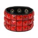 thumbnail image 2 of Pulsera De Puño, Regalos Para Novio, Pulsera Gótica Para Adultos, Graduación, Halloween, Rojo, 2 of 3