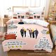 thumbnail image 1 of Friends Bedding Set Single Twin Full Queen King Size Comedy Friends Bed Set Aldult Kid Bedroom Duvetcover Sets Bed Sheets, 1 of 5