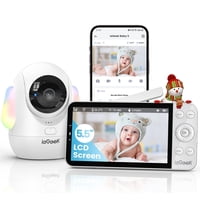 Monitor De Bebé Iegeek Cámara Wifi Lcd 5.5"" 2.5K Hd