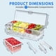 thumbnail image 2 of Cesta de condimentos PADEL enfriada con hielo con 5 compartimentos y accesorios, 2 of 5
