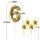 thumbnail image 2 of Vela NIJGNSUG Oro 6 + Velas de estrella 5,5 cm, 2 of 6