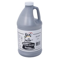 Paint Sax Premium - Acrílico Metálico De Alta Calidad (1,89 L), Color Plateado