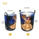 thumbnail image 5 of Bella La Bella y la Bestia Cesta de lavandería de gran capacidad redonda con asa, bolsa para ropa sucia plegable, almacenamiento para dormitorio, baño y lavadero 44x35 cm, 5 of 6