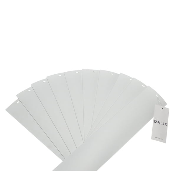 Listones para persianas verticales DALIX 210 cm × 9 cm Blanco – Pack de 10