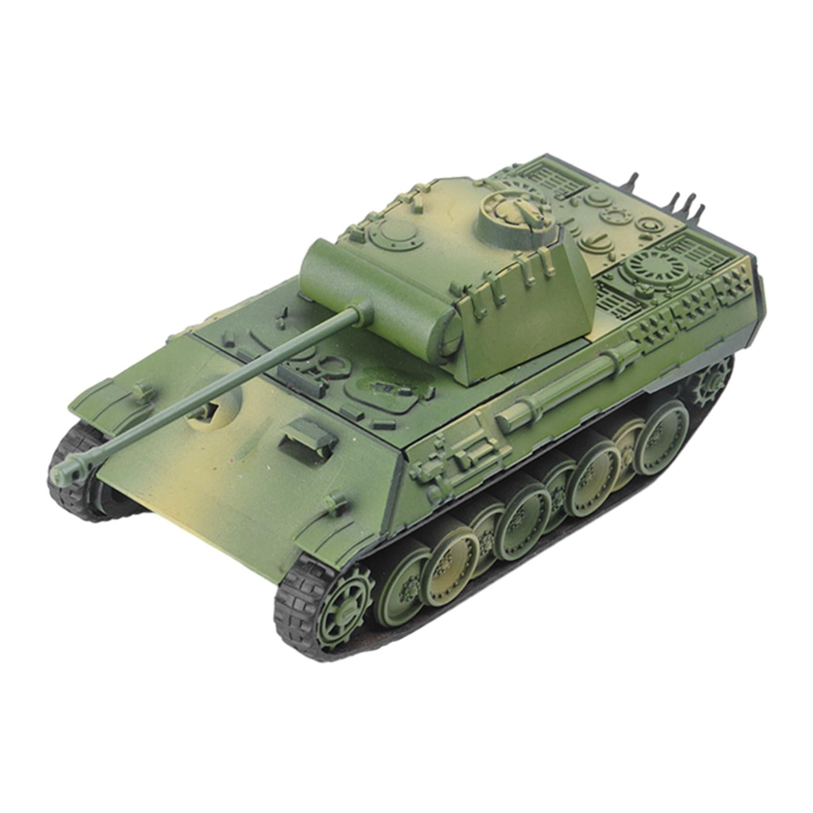 Magideal - Kits De Modelos De Tanque A Escala 1:72, Modelo De Tanque De Vehículo, Juguete Diy, Colección De Simulación De Ensamblaje Para Niñas, Niños, Adultos, Verde