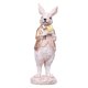 thumbnail image 5 of Estatua De Conejo De Pascua, Figura De Conejo Para Chimenea, Centro De Mesa, Pasillo, Corazón Plateado, Ropa Dorada, 5 of 5