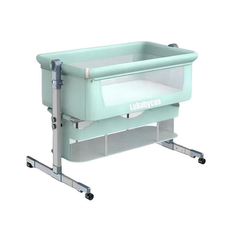 Lubabycas - Cuna Colecho Bebé Con Colchón Y Mosquitero Verde