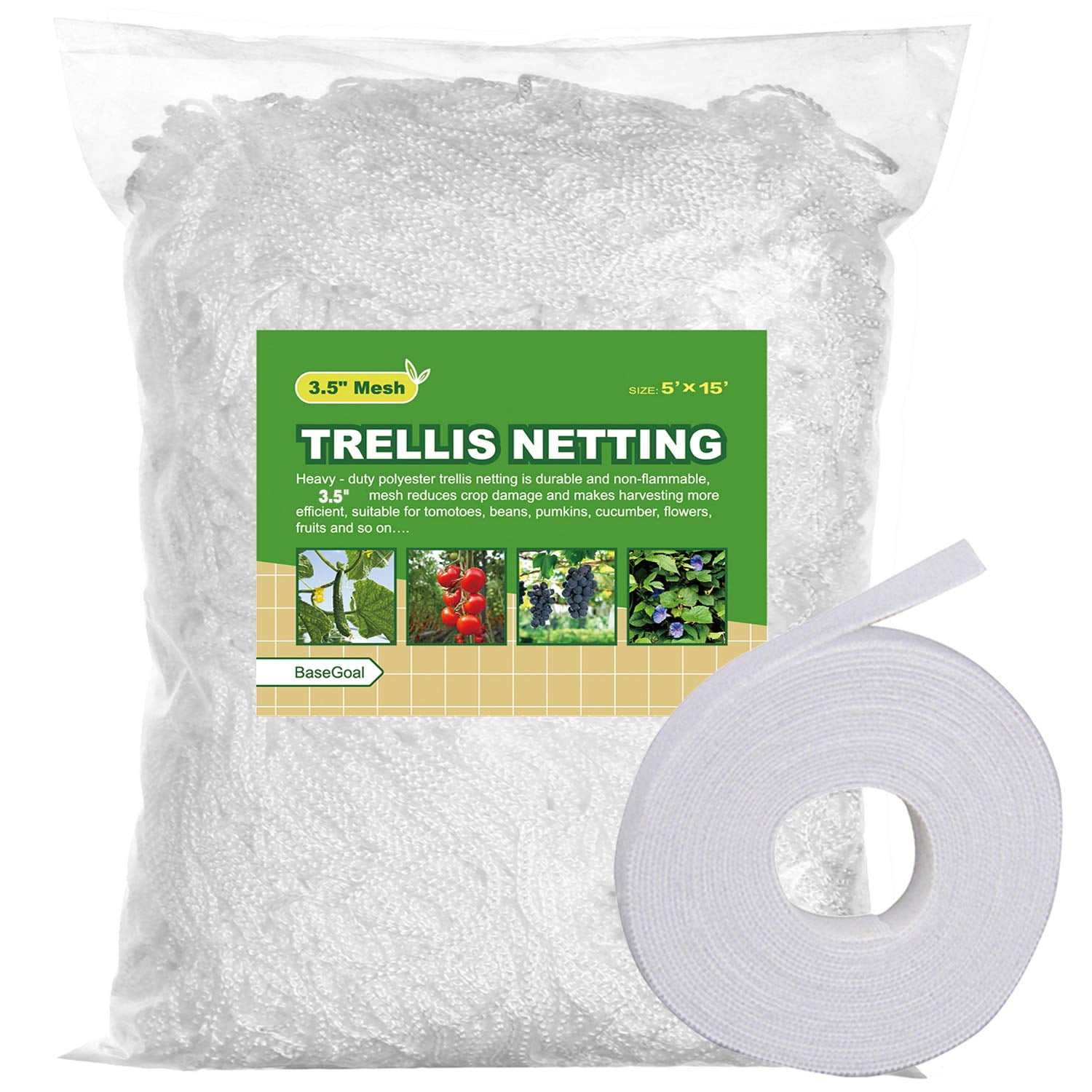 Malla De Enrejado Basegoal 1.5x4.5 M Poliéster Para Todo Clima