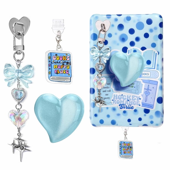 Set de dijes con temática de libros para accesorios de Kindle ANKUAITIAN