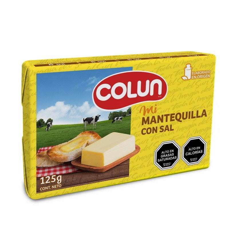 Mantequilla Con Sal 125 g Colun