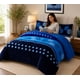 thumbnail image 1 of Cubrecama de Invierno Plush con Chiporro King Color Azul con Circulos TFYH03, 1 of 3