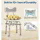 thumbnail image 2 of Silla de ducha Bluelog con respaldo para personas mayores y discapacitadas, 2 of 6