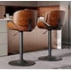 thumbnail image 3 of Pack 2 Sillas Bar Taburete Madera PU Negro/Negro Cisne, 3 of 4
