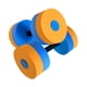 thumbnail image 5 of Mancuernas para ejercicios acuáticos, mancuernas flotantes de EVA, pesas portátiles para natación, fitness en piscina, entrenamientos de aeróbic acuát Naranja Azul, 5 of 5