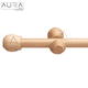 thumbnail image 2 of Set Simple De Barra para Cortina 2,00 Mt Fijo De Madera Diámetro 19 Mm Terminal Terminal Bola Color Natural, 2 of 7