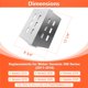 thumbnail image 2 of Deflectores de calor QuliMetal 65505 de acero inoxidable, 34 x 22 cm, paquete de 2, 2 of 6