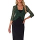 thumbnail image 1 of INSPIRE CHIC Chaqueta de Encaje Floral para Mujer con Mangas 3/4 y Un Botón Bolero Cárdigan Verde Oscuro S, 1 of 6