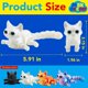 thumbnail image 4 of Juguete Antiestrés Gato Articulado Color Blanco Perla Pla 15 Cm, 4 of 9