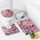 thumbnail image 4 of Juego de Cortina de Baño y Alfombras Desmarcar Flor de Cerezo 4 Piezas, 4 of 6