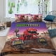 thumbnail image 2 of Dinotrux Conjunto de sábanas temático, trío de piezas, cómodo y amigable con la piel, diseño único, regalo de decoración para el hogar para familiares, amigos y fans, 90 cm * 190 cm, 2 of 6