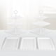 thumbnail image 2 of Juego de soportes para tartas NWK de 5 piezas con 2 soportes grandes para magdalenas de 3 niveles, 2 of 6